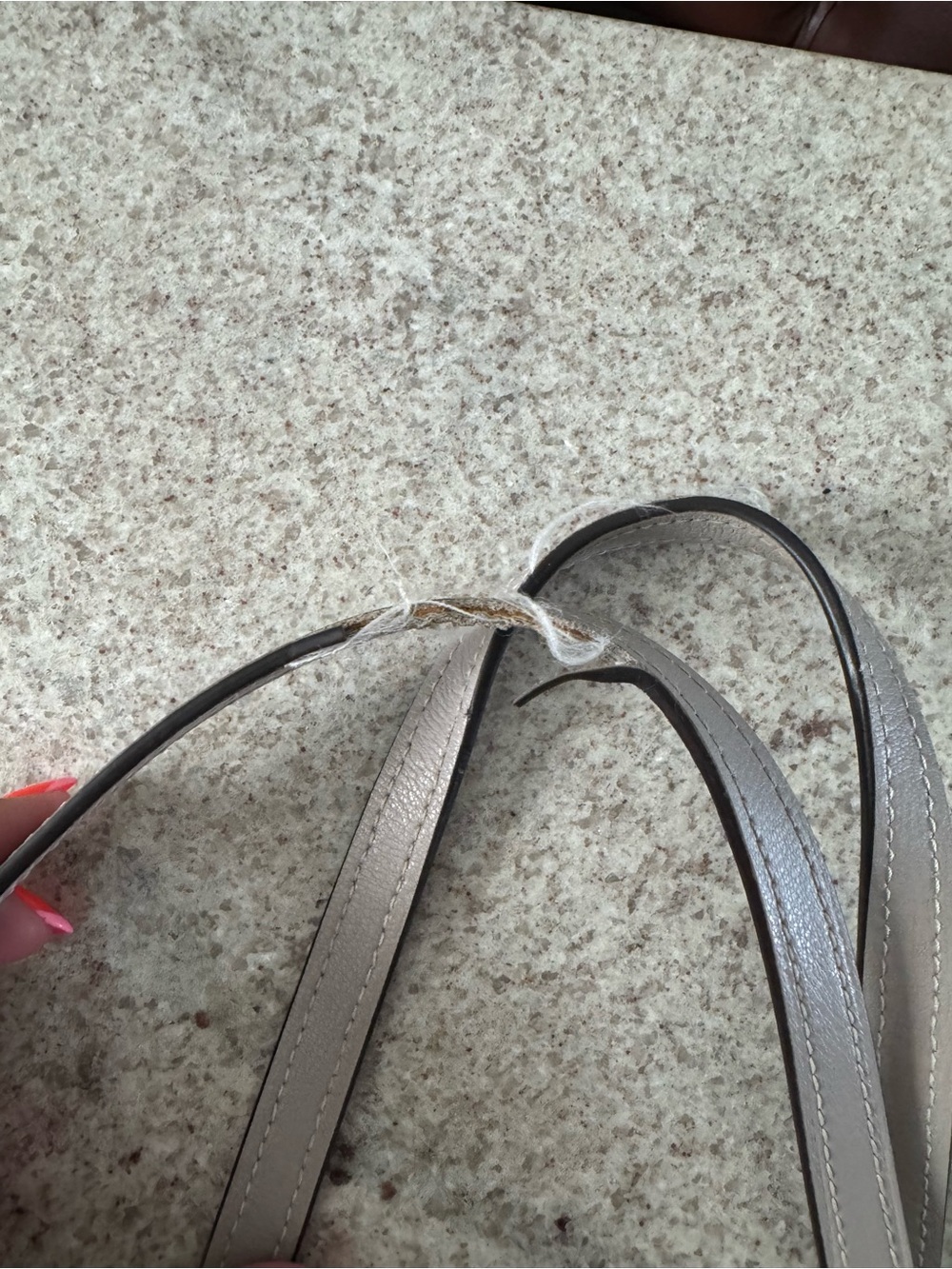 Coach Taupe Leather Double-Handle Tote - Picture 2 of 8